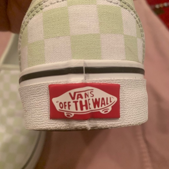 Vans Green Checkered Design Shoes - Picture 10 of 14